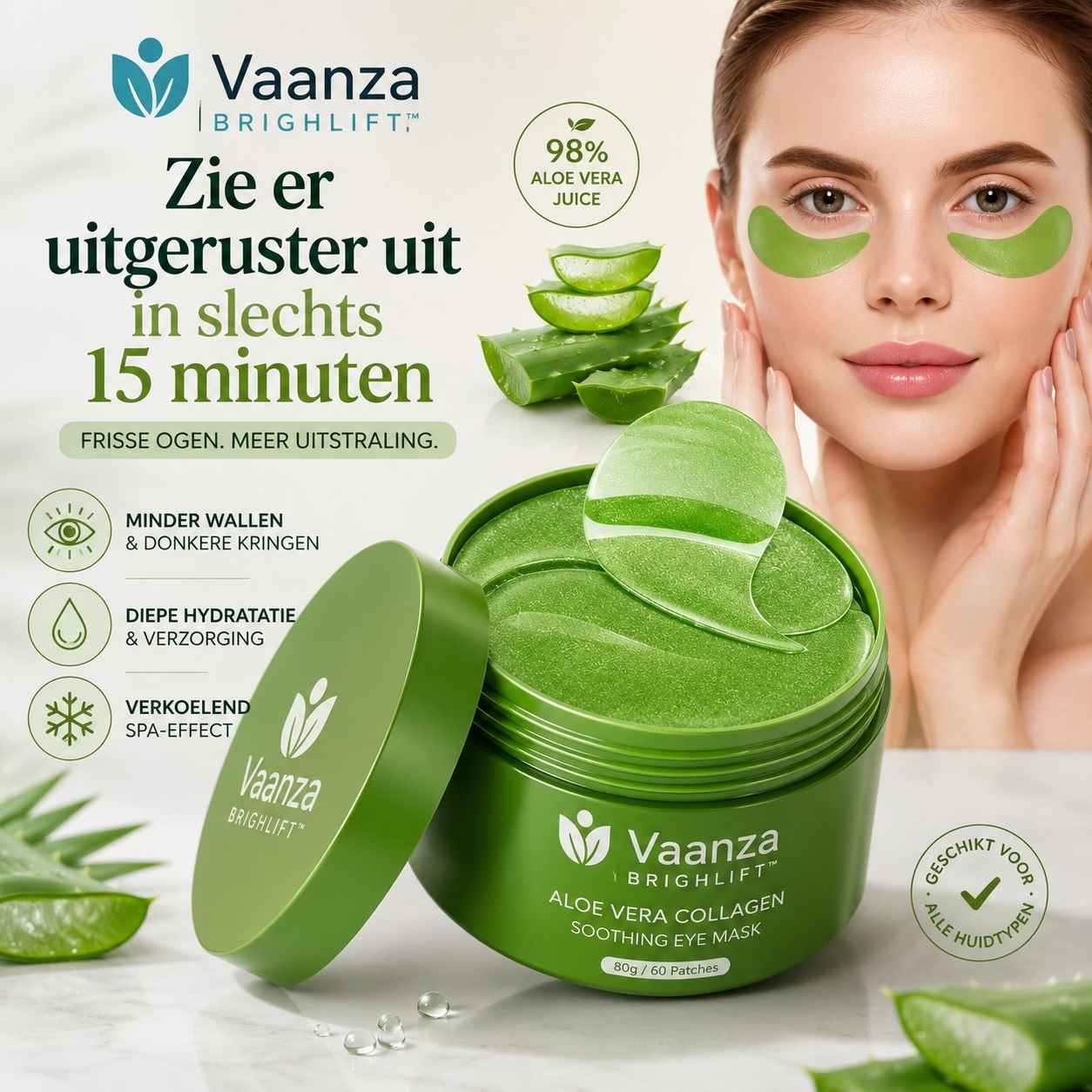 Vaanza BrightLift™ -  Voor een Frisse blik Zonder Wallen