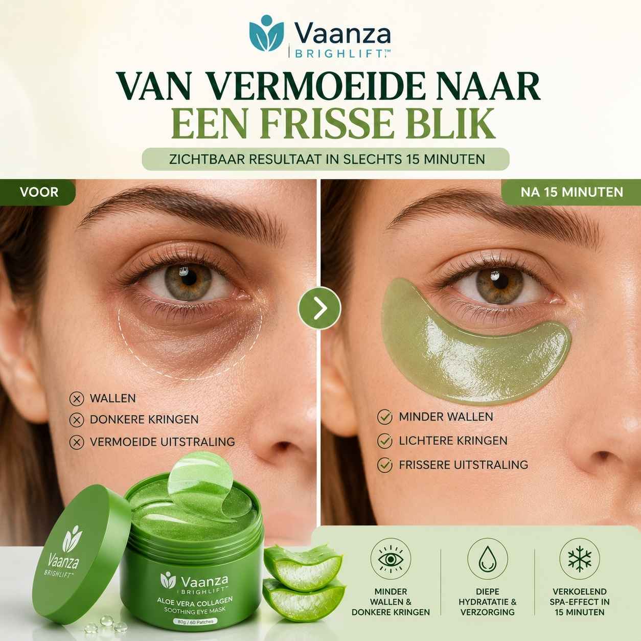 Vaanza BrightLift™ -  Voor een Frisse blik Zonder Wallen