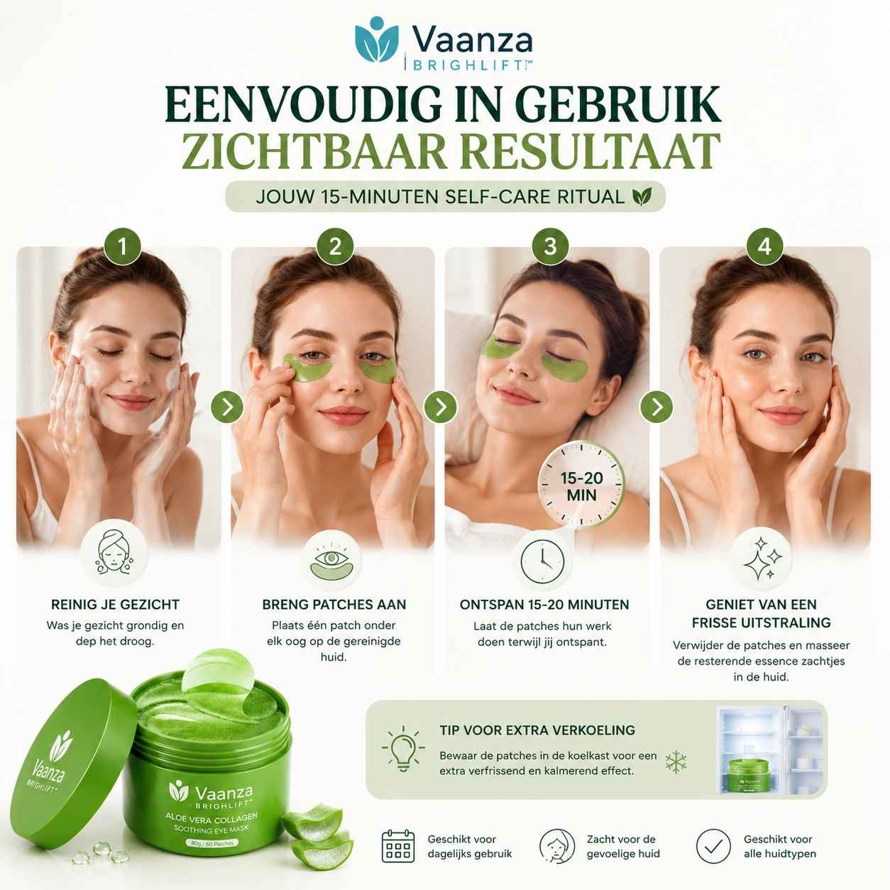 Vaanza BrightLift™ -  Voor een Frisse blik Zonder Wallen