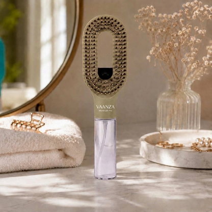 Vaanza MistBrush Pro spray haarborstel - Khaki