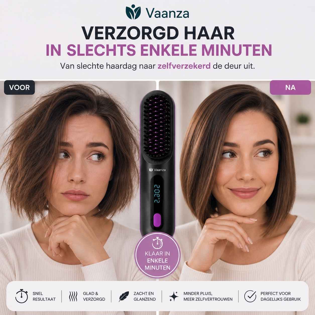Lustréa Pro™ - Draadloze Stijl Borstel - Vaanza