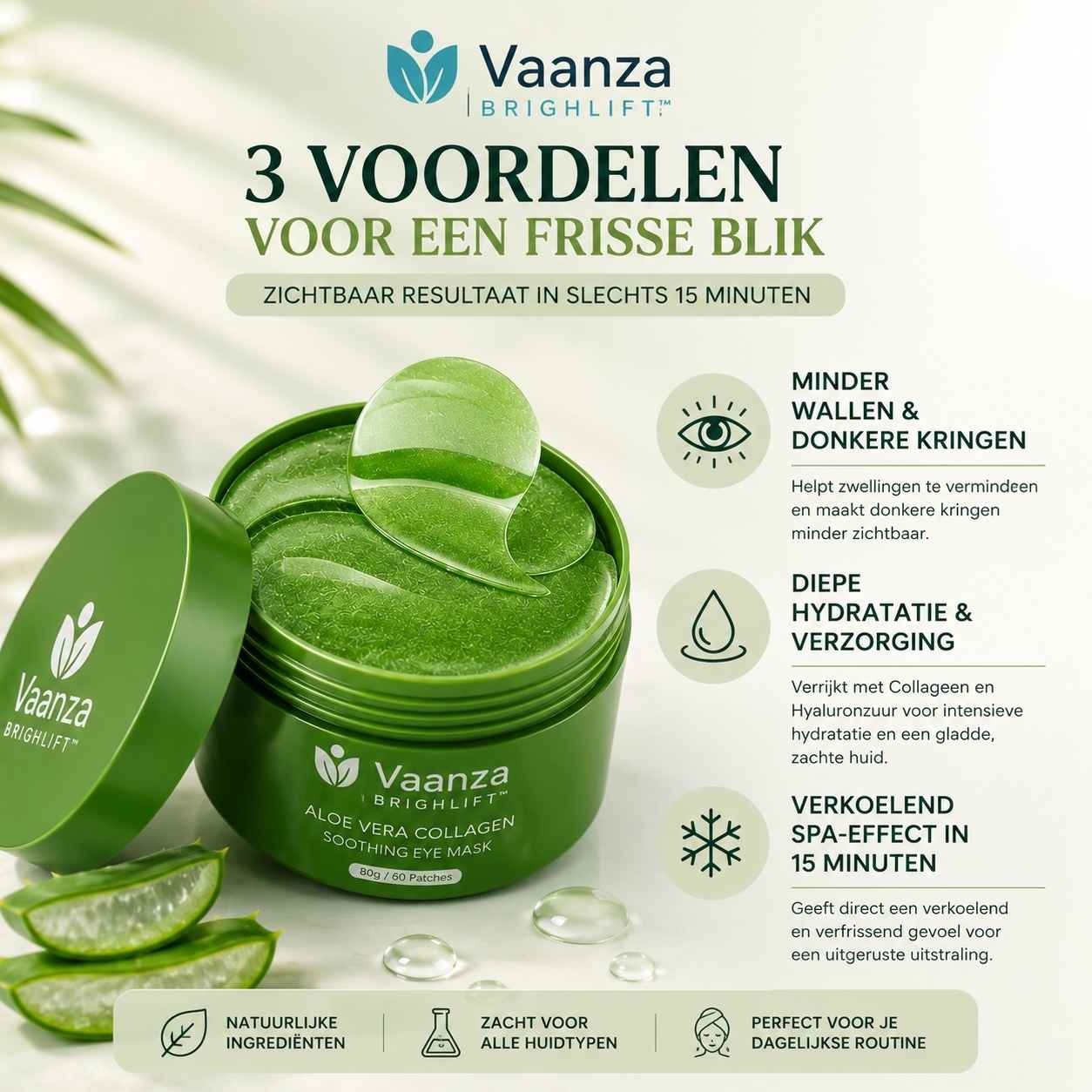 Vaanza BrightLift™ -  Voor een Frisse blik Zonder Wallen