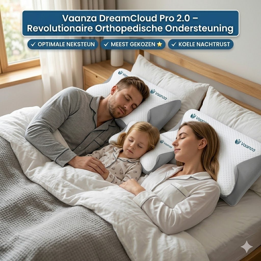 DreamCloud Pro 2.0 – Ergonomisch Kussen voor Comfort en Ondersteuning - Vaanza